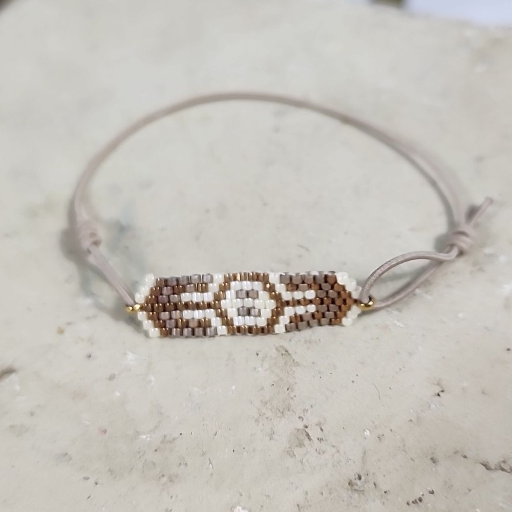 Boho Chic Adjustable Micro Beaded Bracelet